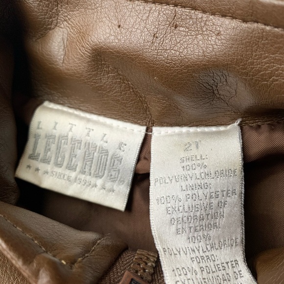 Little Legends Faux Leather Moto Aviary Jacket - Picture 6 of 6